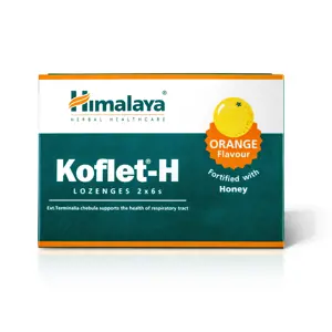 Himalaya Herbals Himalaya Koflet-H Orange, pastilky s příchutí pomeranče, 12 pastilek