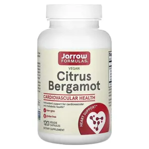 Produkt Jarrow Formulas Citrus Bergamot, extrakt z citrusového bergamotu, 500 mg, 120 rostlinných kapslí