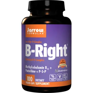 Produkt Jarrow Formulas Jarrow B-Right, Koenzym B komplex, 100 rostlinných kapslí