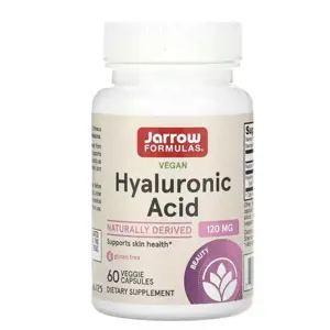 Jarrow Formulas Jarrow Formulas, Hyaluronic Acid, kyselina hyaluronová, 120 mg, 60 kapslí