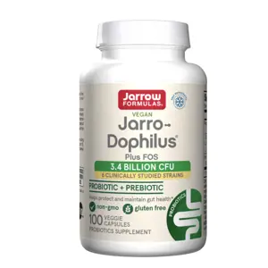 Jarrow Formulas Jarrow Jarro-Dophilus® + FOS, probiotika 3,6 miliard, 6 probiotických kmenů, 100 rostlinných kapslí