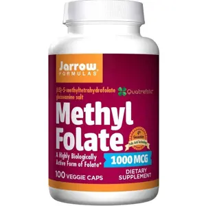 Produkt Jarrow Formulas Jarrow Methyl Folate (Aktivní forma kyseliny listové), 1000mcg, 100 rostlinných kapslí