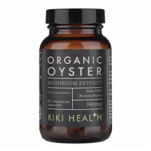 KIKI Health Oyster Extract Organic, organický extrakt z hlívy ústřičné, 60 rostlinných kapslí