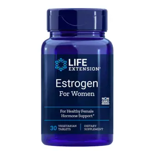 Produkt Life Extension Estrogen for Women, Estrogen pro Ženy, Menopauza, 30 rostlinných tablet