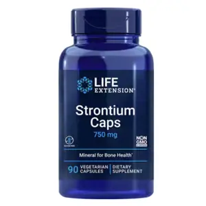 Life Extension Strontium, Stroncium 750 mg, 90 rostlinných kapslí