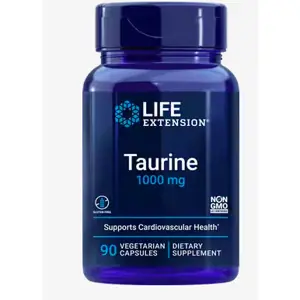 Life Extension Taurine, taurin, 1000 mg, 90 rostlinných kapslí