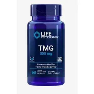 Produkt Life Extension TMG (Trimethylglycin), 500 mg, 60 kapslí