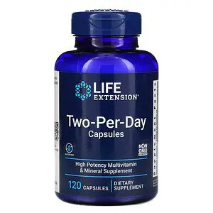 Produkt Life Extension Two Per Day multivitamín, 120 kapslí