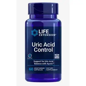 Life Extension Uric Acid Control, doplněk pro snížení kyseliny močové, 60 rostlinných kapslí