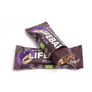 Produkt LifeFood - Tyčinka Lifebar InChoco tyčinka švestka RAW, BIO, 40 g