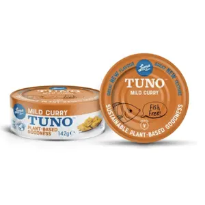 Loma Linda Tuno Mild Curry, alternativa tuňáka s jemným kari, vegan, 142 g