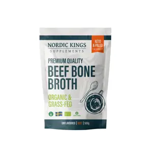 Produkt Nordic Kings - Prémiový hovězí vývar z kostí v prášku v BIO Grass-fed kvalitě, 500 g