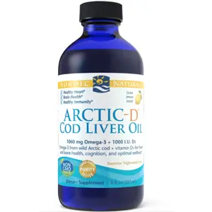 Nordic Naturals Arctic-D Cod liver oil (olej z tresčích jater) - Lemon, 237 ml