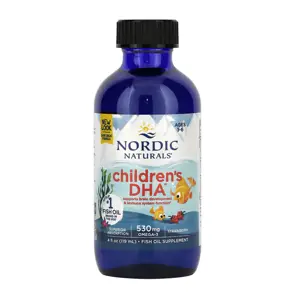 Nordic Naturals Children's DHA, Omega 3 pro děti - jahoda, 530mg, 119 ml