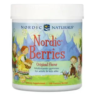 Produkt Nordic Naturals Nordic Berries Multivitamin pro Děti, Sladkokyselé, 120 gumových bombonu