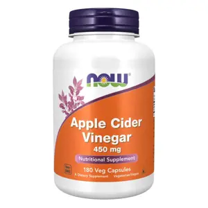 Produkt Now® Foods NOW Apple Cider Vinegar (jablečný ocet) 450 mg, 180 rostlinných kapslí