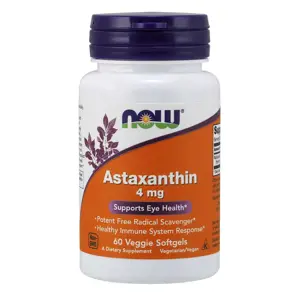 Produkt Now® Foods NOW Astaxanthin (Astaxantin), 4 mg, 60 vegetariánských kapslí