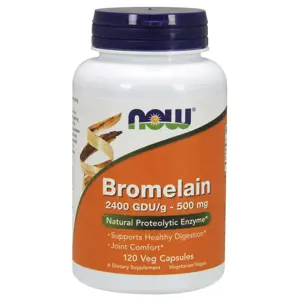 Produkt Now® Foods NOW Bromelain, 500 mg, 120 rostlinných kapslí