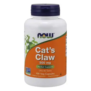 Produkt Now® Foods NOW Cat's Claw (Řemdihák plstnatý), 500 mg, 100 rostlinných kapslí