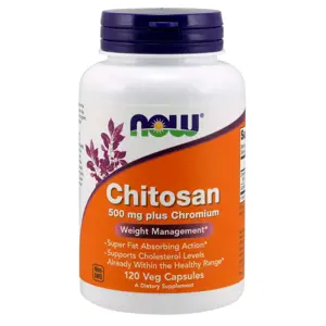 Produkt Now® Foods NOW Chitosan, 500 mg Plus chromium, 120 veg kapslí