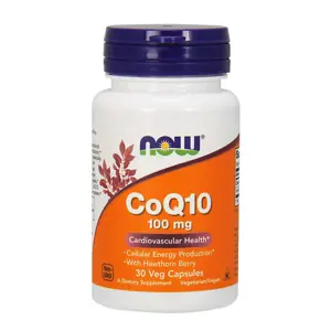 Produkt Now® Foods NOW CoQ10 (koenzym Q10) + Hloh, 100 mg, 30 rostlinných kapslí