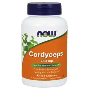 Now® Foods NOW Cordyceps 750 mg (Organic), 90 kapslí