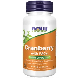 Now® Foods NOW Cranberry with PACs, brusinka s proanthokyanidiny, 90 rostlinných kapslí