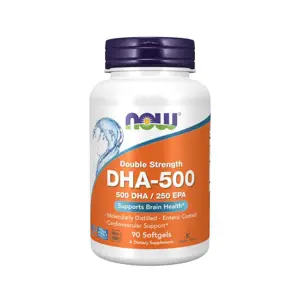 Now® Foods NOW DHA-500, 500 DHA/250 EPA, Omega 3, 90 softgelových kapslí