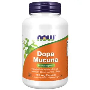 Now® Foods NOW DOPA Mucuna, 180 rostlinných kapslí