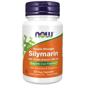 Produkt Now® Foods NOW Double Strength Silymarin milk thistle extract (extrakt z ostropestřce s artyčokem a pampeliškou), 300 mg, 50 rostlinných kapslí