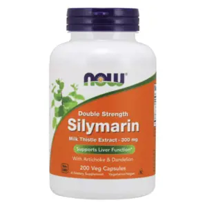 Produkt Now® Foods NOW Double Strength Silymarin milk thistle extract (extrakt z ostropestřce s artyčokem a pampeliškou), 300 mg, 200 rostlinných kapslí