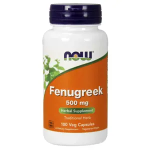 Now® Foods NOW Fenugreek (Pískavice řecké seno), 500 mg, 100 rostlinných kapslí