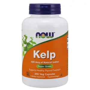 Produkt Now® Foods NOW Kelp, Přírodní Jód, 325 ug, 250 rostlinných kapslí