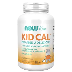 Produkt Now® Foods NOW Kid Cal, Orange, Vápník, Hořčík, Vitamín D pro děti, 100 bonbónů