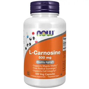 Now® Foods NOW L-Carnosine (L-Karnosin), 500 mg, 100 rostlinných kapslí