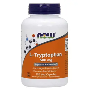 Now® Foods NOW L-Tryptofan 500 mg, 120 rostlinných kapslí