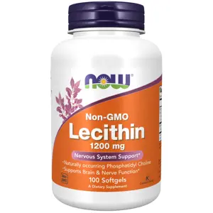 Now® Foods NOW Lecithin (lecitin), 1200 mg, 100 softgelových kapslí