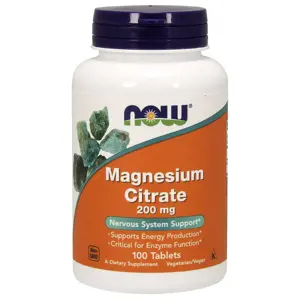 Produkt Now® Foods NOW Magnesium Citrate (hořčík citrát), 200 mg, 100 tablet