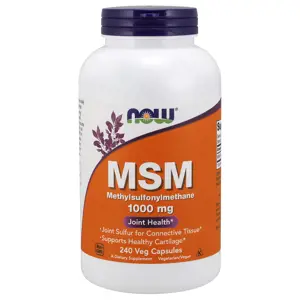 Now® Foods NOW MSM (Methylsulfonylmethan), 1000 mg, 240 rostlinných kapslí