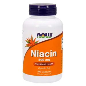 Produkt Now® Foods NOW Niacin (Vitamín B3), 500 mg, 100 kapslí