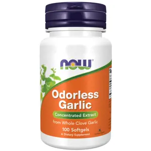 Produkt Now® Foods NOW Odorless Garlic (česnekový extrakt bez zápachu), 100 softgelových kapslí