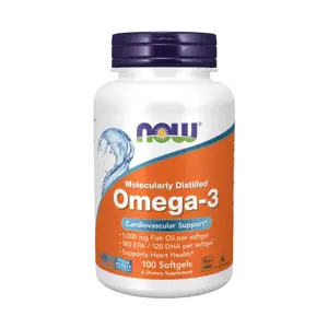 Produkt Now® Foods NOW Omega-3, molekulárně destilované, 100 softgelových kapslí