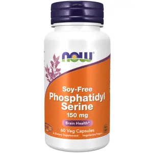 Produkt Now® Foods NOW Phosphatidyl Serine Soy-Free (Fosfatidylserin bez sóji), 150 mg, 60 rostlinných kapslí