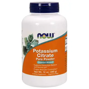 Now® Foods NOW Potassium Citrate (draslík jako citrát draselný), Pure powder, 340g