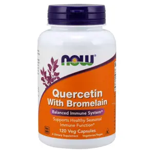 Produkt Now® Foods NOW Quercetin & Bromelain, Kvercetin 800 mg, 120 rostlinných kapslí