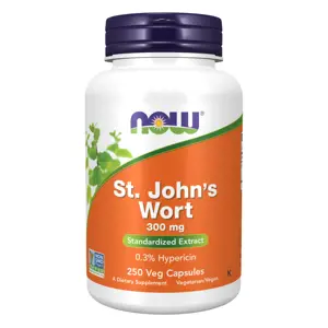 Now® Foods NOW St. John's Wort (Třezalka tečkovaná), 300 mg, 250 rostlinných kapslí