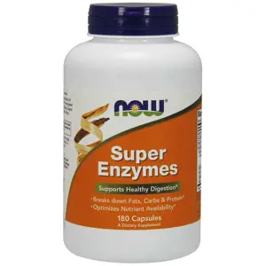 Produkt Now® Foods NOW Super Enzymes, komplexní trávící enzymy, 180 kapslí