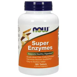 Now® Foods NOW Super Enzymes, komplexní trávící enzymy, 180 tablet