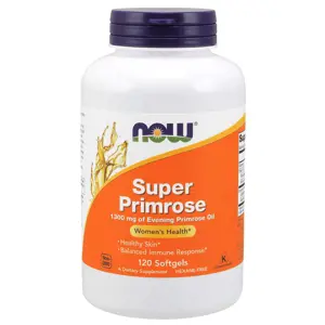 Now® Foods NOW Super Primrose 1300 mg, Pupalka dvouletá, 120 softgelových kapslí