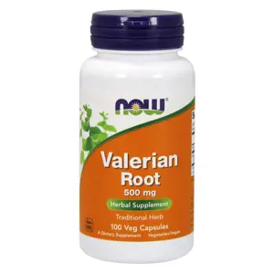 Produkt Now® Foods NOW Valerian Root (kozlík lékařský), 500 mg, 100 rostlinných kapslí